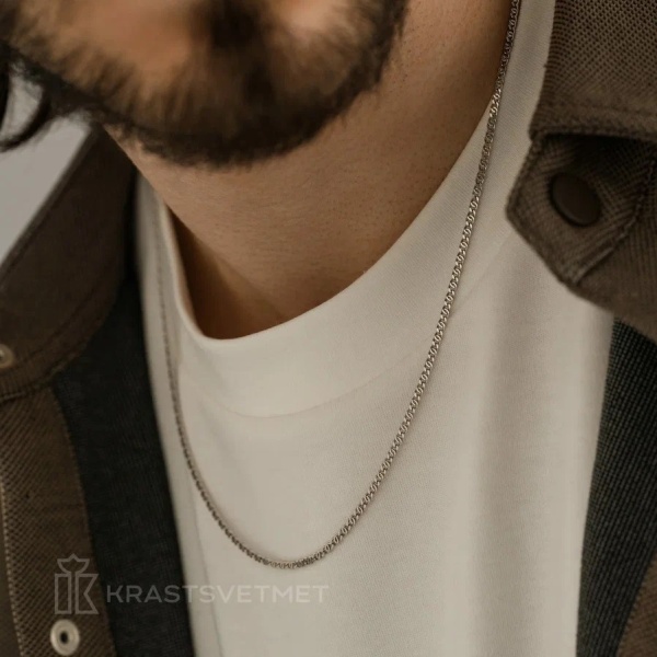 Цепь из серебра 925, плетение «Птичий глаз»